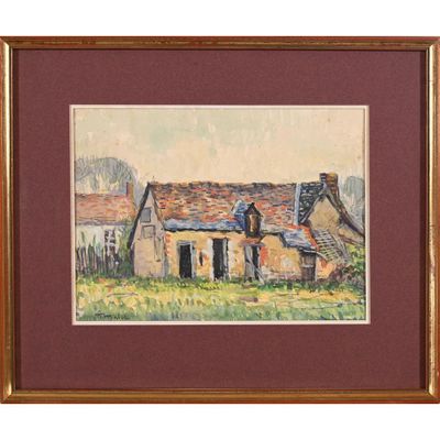 MALET Albert. (1912-1986). « La vieille ferme ».