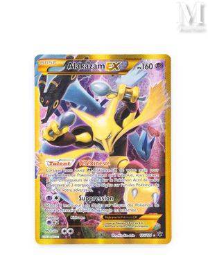 a close up of a pokemon card on a white background