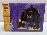 a box of legos with a halloween scene on it
