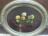 une image d'une peinture de fleurs dans un vase