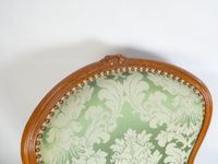 Bergère en partie d'époque Louis XV en hêtre patiné, cambrée… (photo 2)