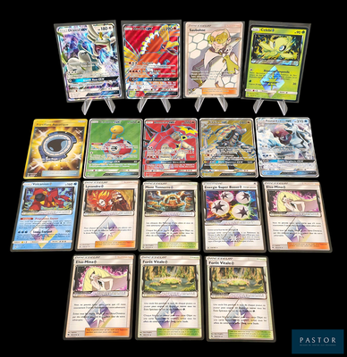 de nombreuses cartes Pokémon sur fond noir