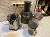 a blender and a juicer on a counter top