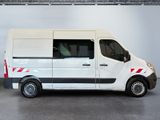 a white van that is parked in a garage