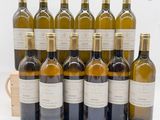 douze bouteilles de vin sont alignées sur une table