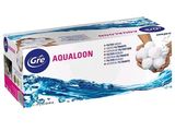 Gel hydroalcoolique Aqualoon avec des cotons dans une boîte