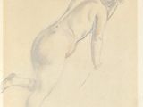dessin représentant une femme nue, allongée sur le dos