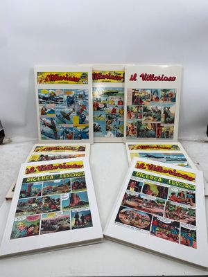 three comics are sitting on top of a table next to each other