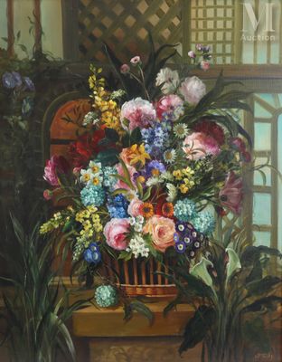 FORTIN Sylvie : Huile sur toile. 20ème siècle