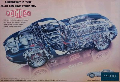 an image of a picture of a car with a cutaway of the engine