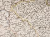 an old map of the country of germany with the names of the countries