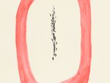 an image of a drawing of a red square with a black line in the middle