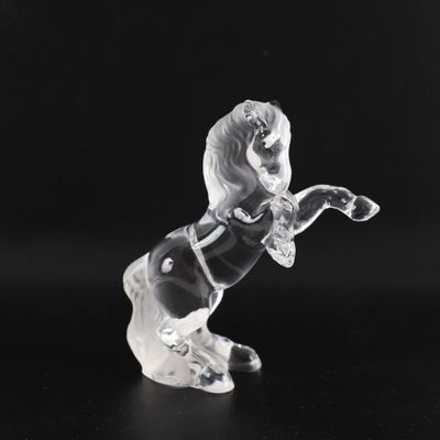 PETITE SCULPTURE "CHEVAL CABRÉ" DAUM France