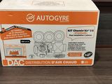 an orange and white box with a picture of a camera on top of it