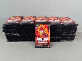 a lot of cards that are stacked on top of each other