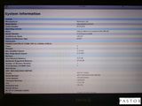 a computer screen with a list of information on it