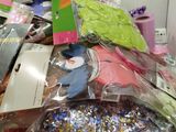 a pile of assorted items on a table