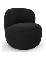 SIA HOME - Fauteuil Pivotant EDEN Tissu Tramé Toucher Doux –… (photo 2)