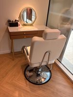 Fauteuil genre barbier piétement métallique chromé réglable …