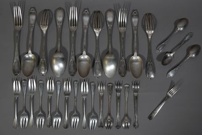 Lot De Couverts Métal Argenté - Sans Marque - Ensemble Adulte Pour Cuisine