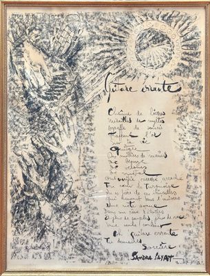 l'image d'un dessin d'oiseau sur une feuille de papier