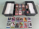 a lot of cards in a box on the table