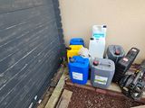 a lot of different types of water in the yard
