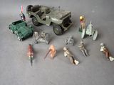 a lot of toys that are on a table