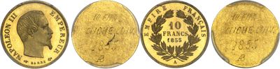 four different types of gold coins are shown on a white background