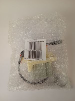 a plastic bag with a piece of food inside of it