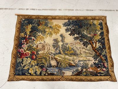a picture of a tapestry hanging on the wall
