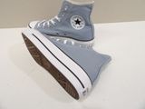 converse all star high top sneakers in light blue with white soles