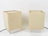 pair of mid - century modern table lamps in the style of paul frank for sale