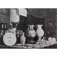 GRAND VASE DÉCORATIF EN PORCELAINE POLYCHROME, MANUFACTURE E… (photo 6)