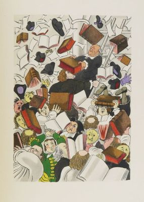 illustration of a large group of people in a crowded area