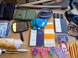 a table with a lot of items that are on it