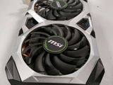 a close up of a video card on a white table