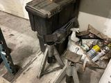 an image of a workbench with tools on top of it