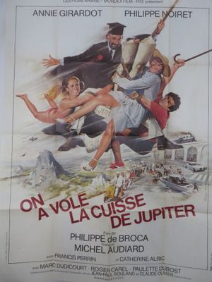 Affiche de cinéma française pour « On a woe la cusse de Jupiter »