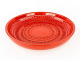 an image of a red plate on a white background