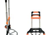 deux types différents de diables équipés de roues