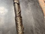 an umbrella that is laying on the floor in the room