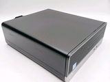 an image of a black computer sitting on top of a white table