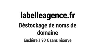 Nom de domaine labelleagence.fr.