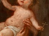 an image of a painting of a woman holding a baby in her arms