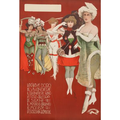 Théâtres génois" [2]. Lot n° 2 Affiches lithographiques [san…