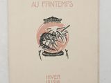 an old book with a picture of a bug on it