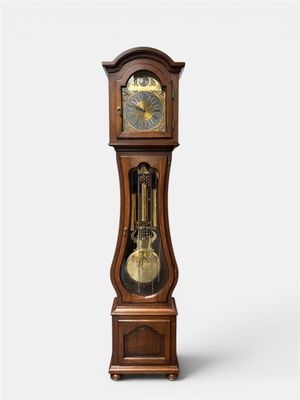 Horloge grand-père "Interclock" en chêne, équipée d'un mécan…