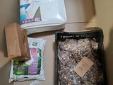 a box with a bunch of food inside of it