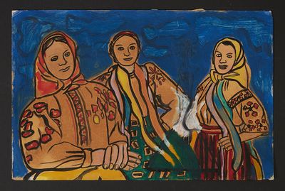 Nadia Khodossievitch-Léger (1904-1983) Trois femmes à la bal…